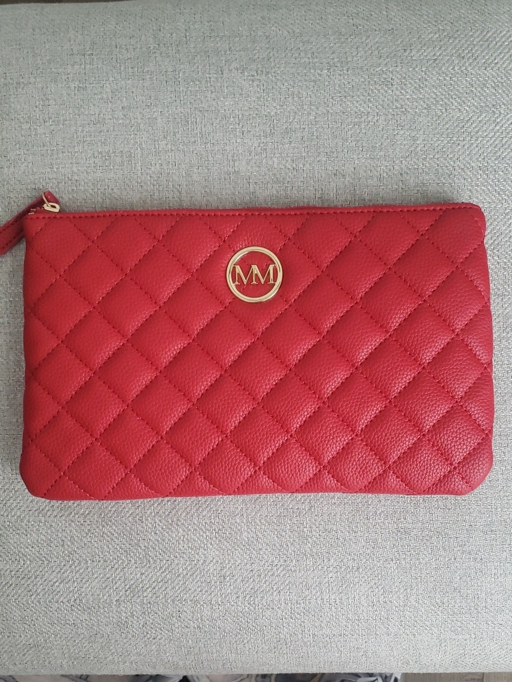 Marilyn Monroe Quilted Red Faux Leather Clutch